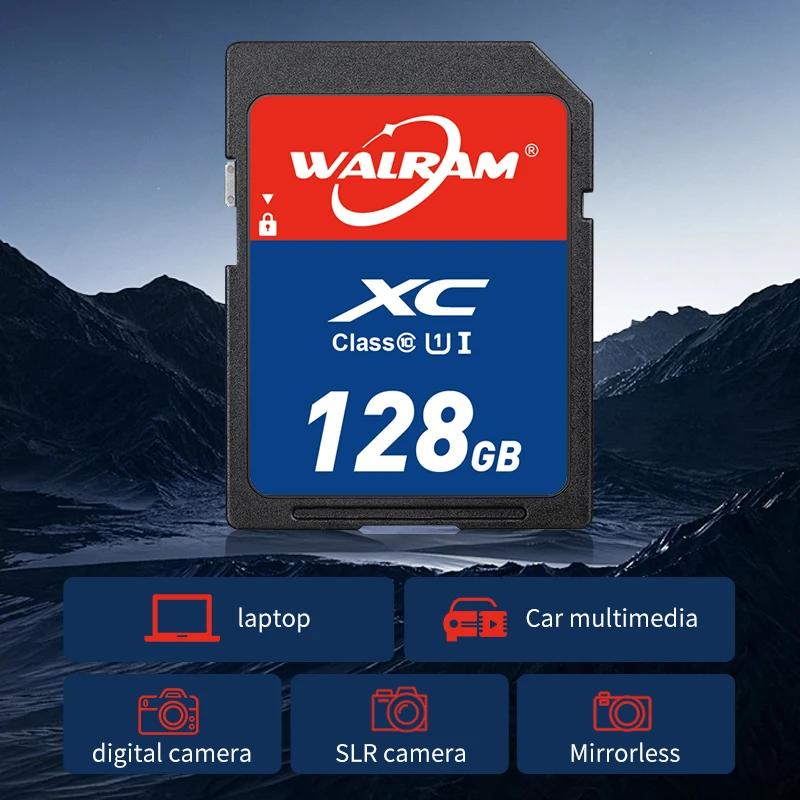 Walram SD ī Ŭ 10  SD ޸ ī,   뷮 ī޶ UHS-I ī, 256GB, 128GB, 64GB, 32GB
